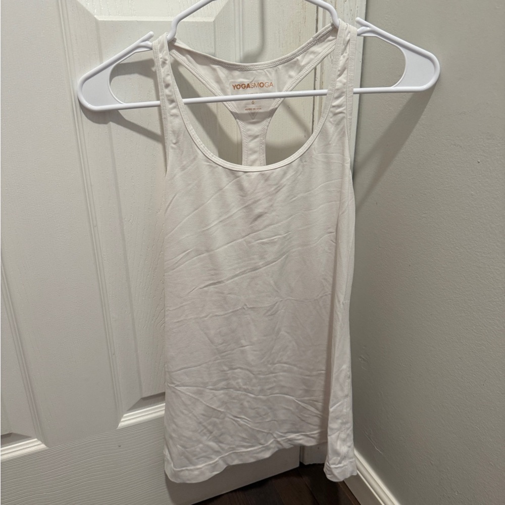 Yogasmoga Women's White Tank Top
